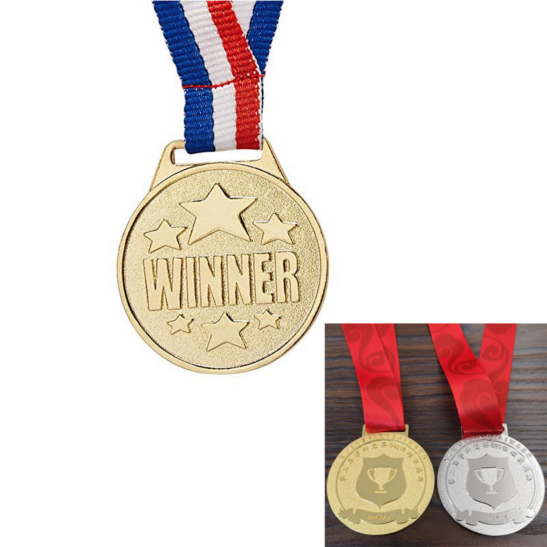 Award Medals-Winner Medals Gold Silver Bronze Prizes 