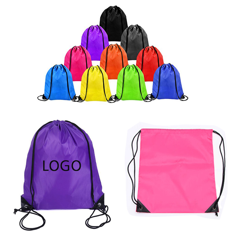210 Polyester Drawstring Backpack in Assorted Colors