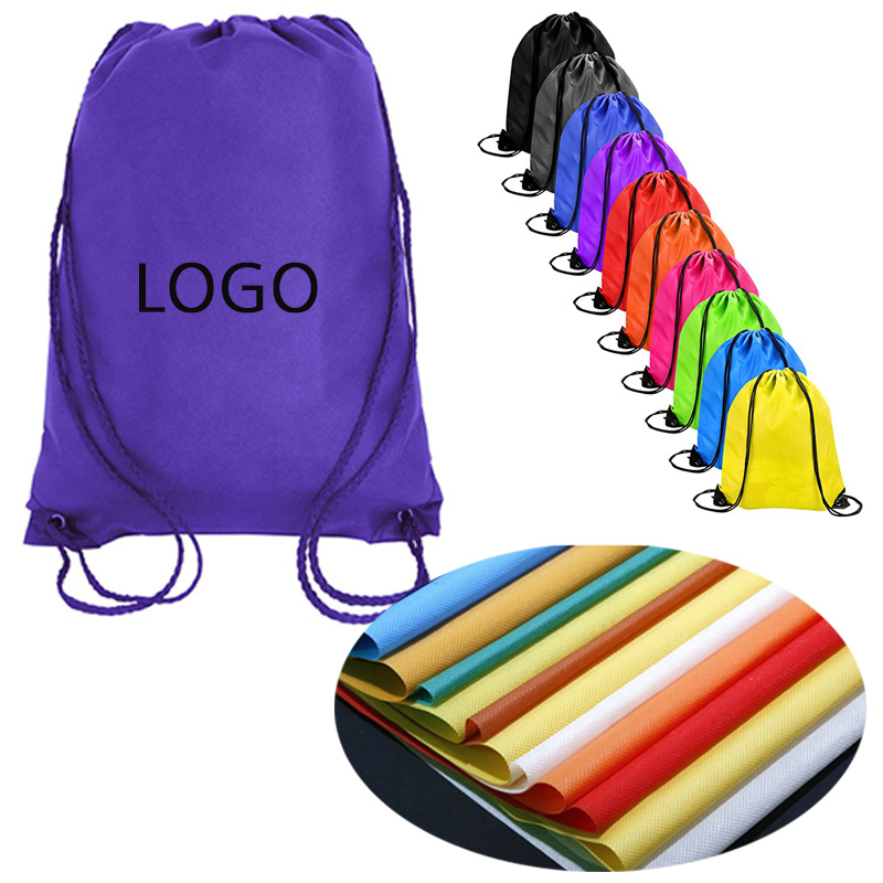 Non-woven Economical Drawstring Promotional Backpack Bags