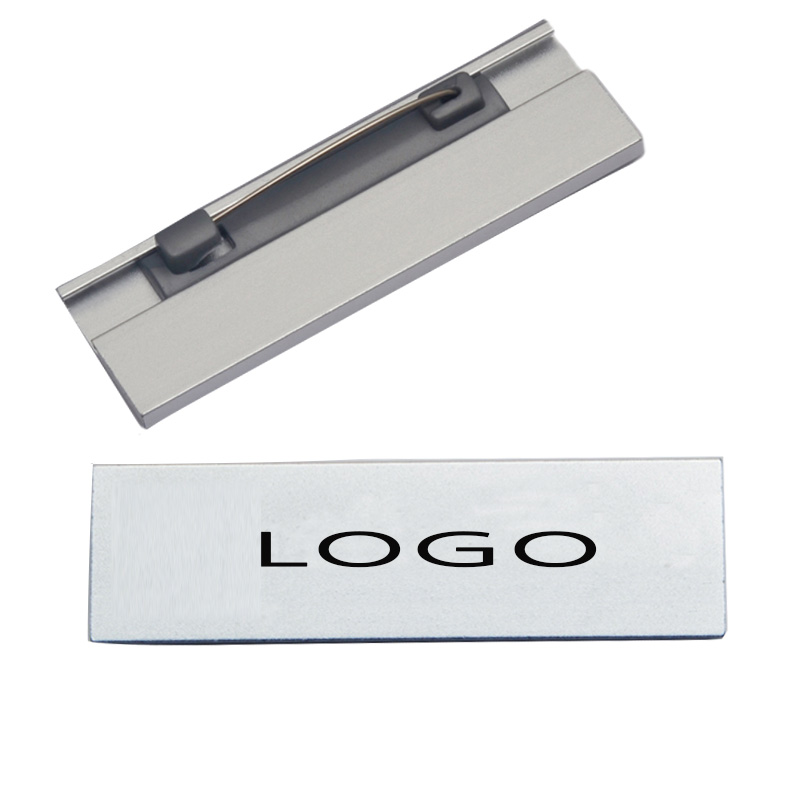 Custom Made Aluminum Digital Printed Rectangle Name Badges