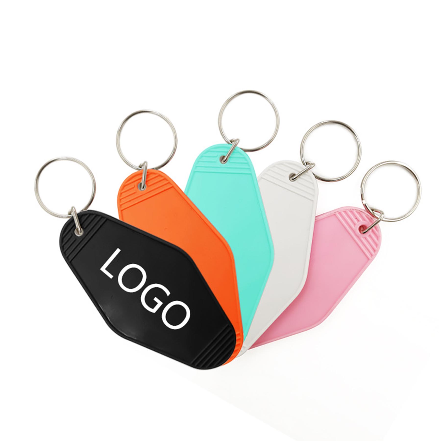 Plastic Rhombus Shape Hotel Motel Key Tag