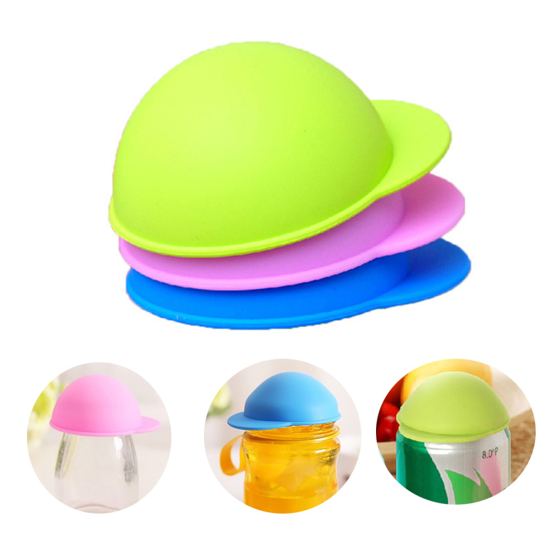 Cute Silicone Beer Cans Saver Beverage Coke Soda Pop Caps Sealing Covers Lids Protectors