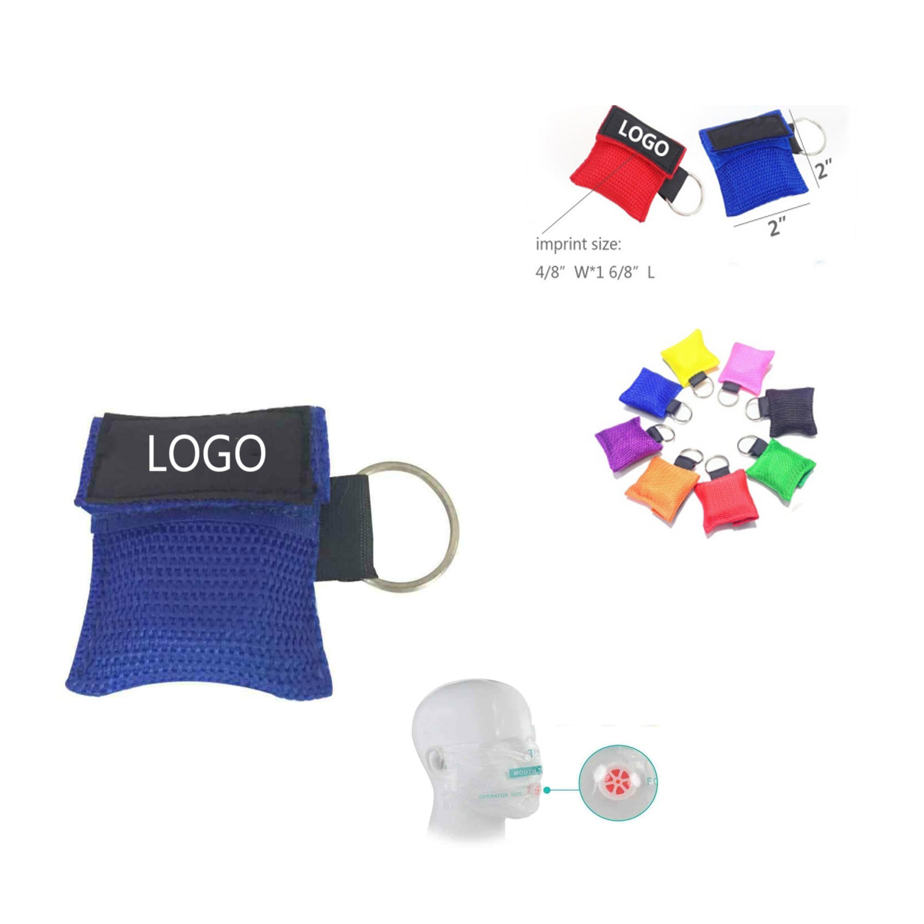 CPR Face Shield Keychain Kit