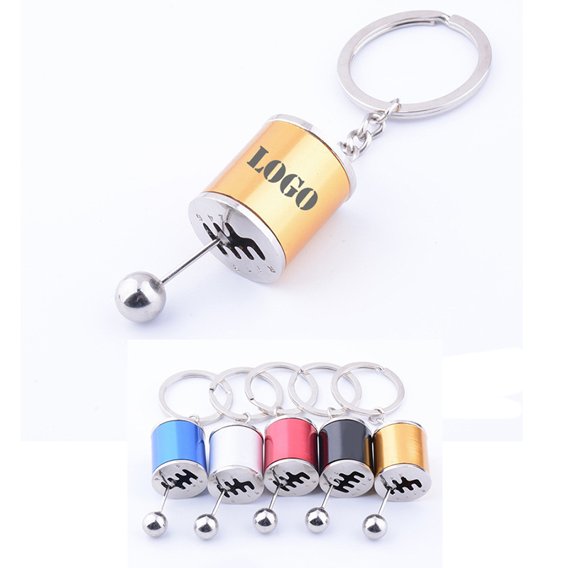 Gear Shift Stick Knob Gearbox Metal Key Ring 