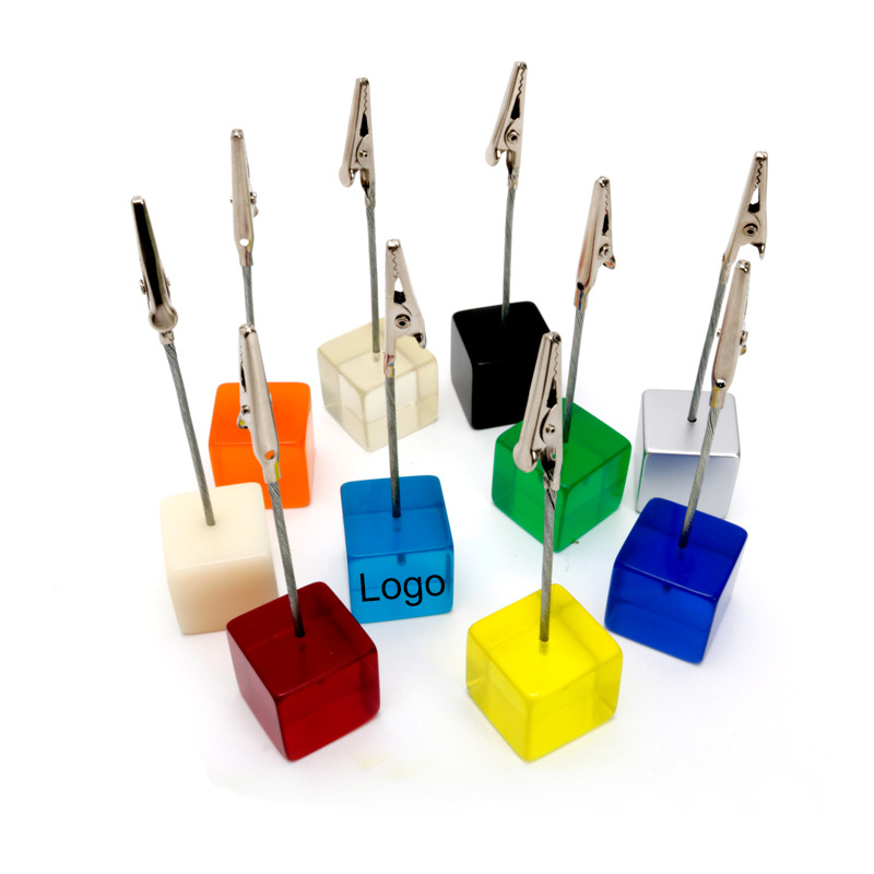 Resin Memo Clip Holder Stand