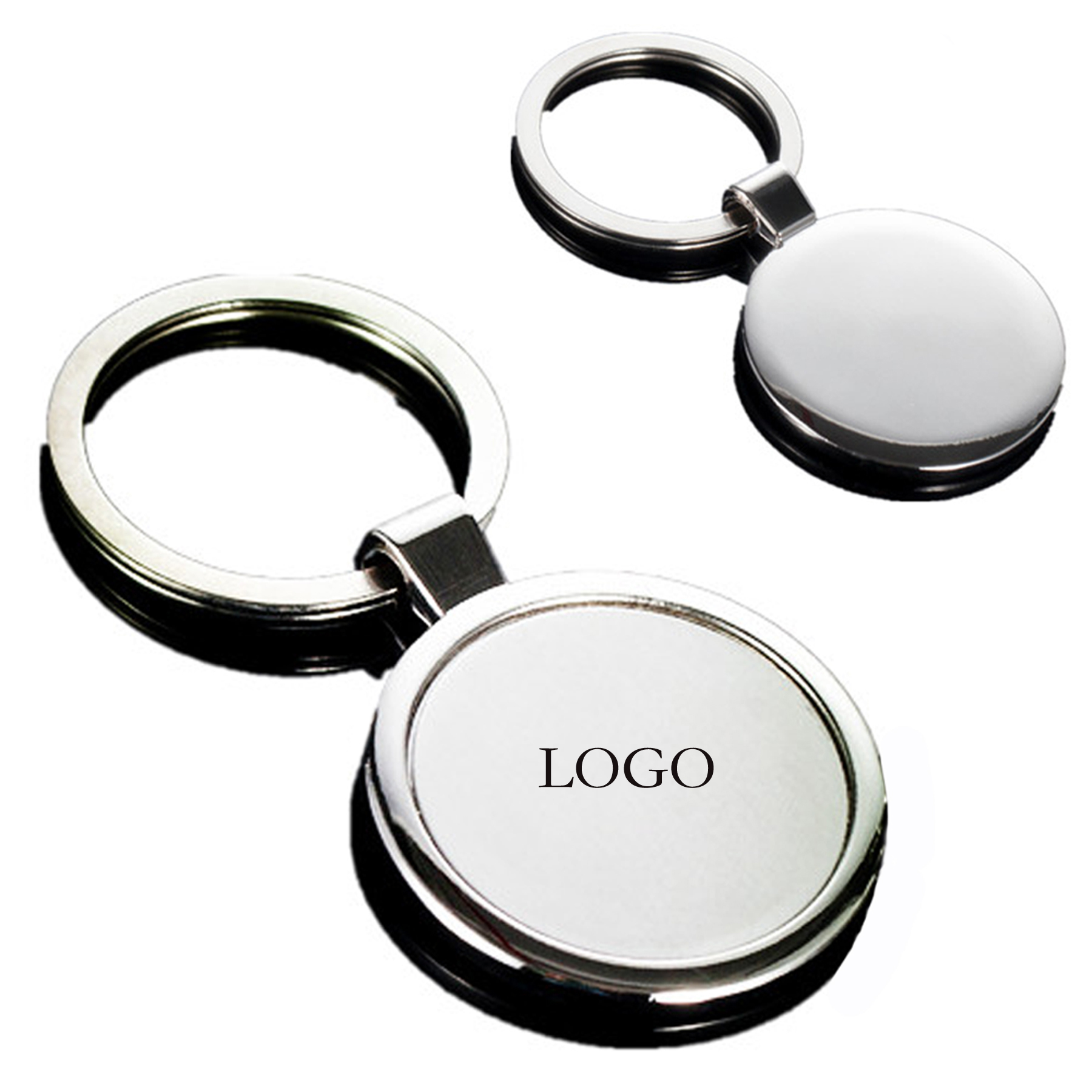Round Metal Keychain