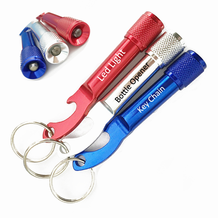 LED Flashlight With Bottle Opener And Key Chain