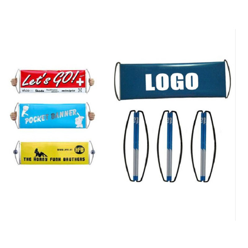 Banner Handle Custom Hand Held Scroll Banner